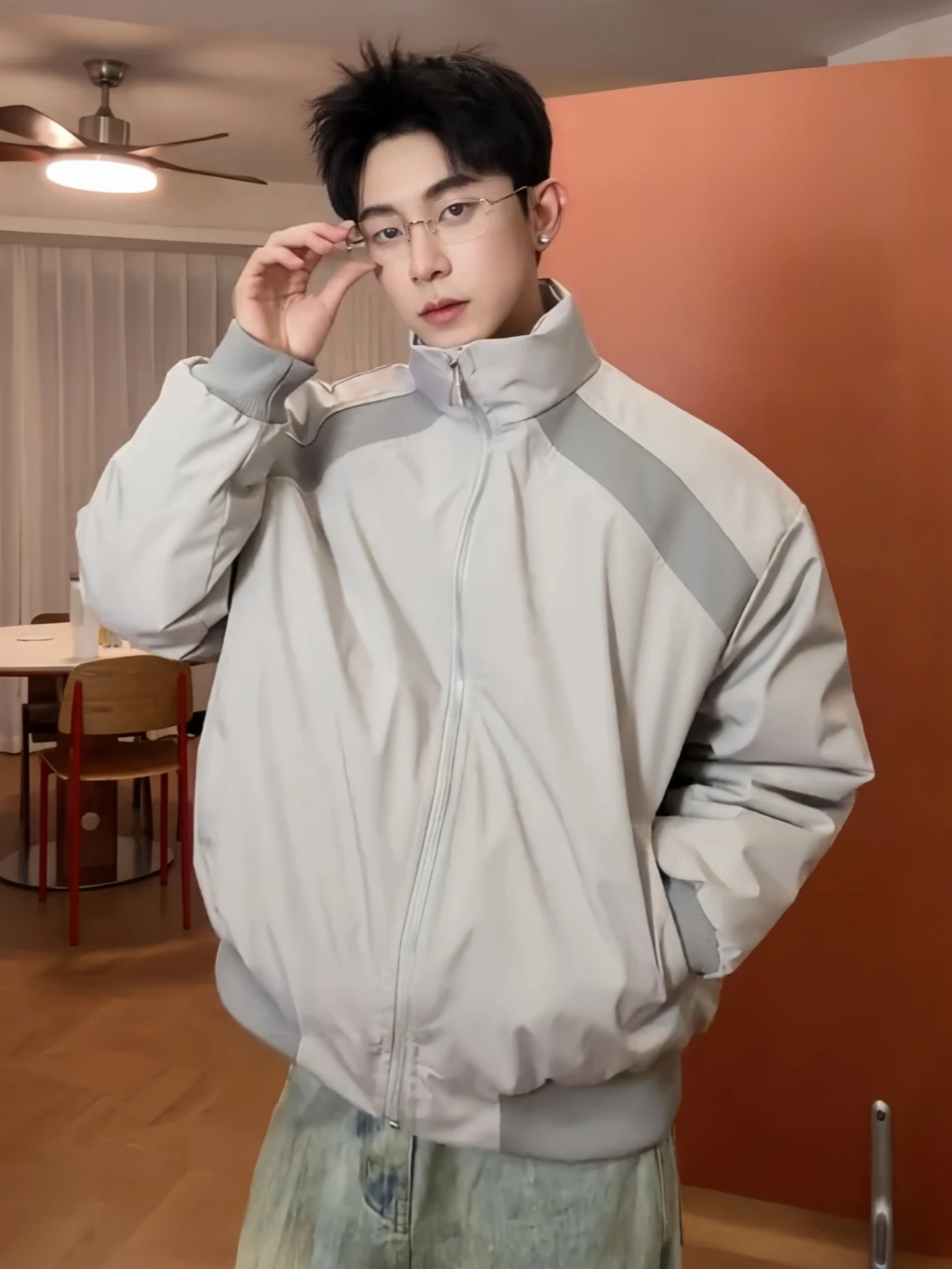 

American Sle Thiened Men's Cotton Flight Jaet Baseball Sle Winter Coat Warm Casual Loose Fit Polyester Fiber