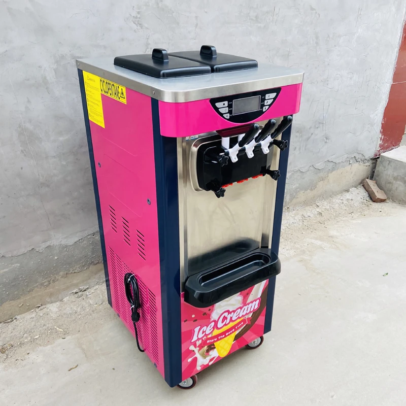 

Freezing Yogurt Ice Cream Machine with Liquid Crystal Display Commercial Soft Ice Cream Machine Seven days without cleaning