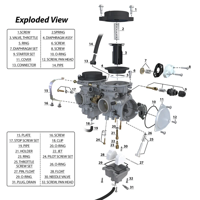 New Carburetor Carb For Yamaha Raptor 660R YFM660 YFM660R 2001-2005 5LP-14900-00-00 ATV