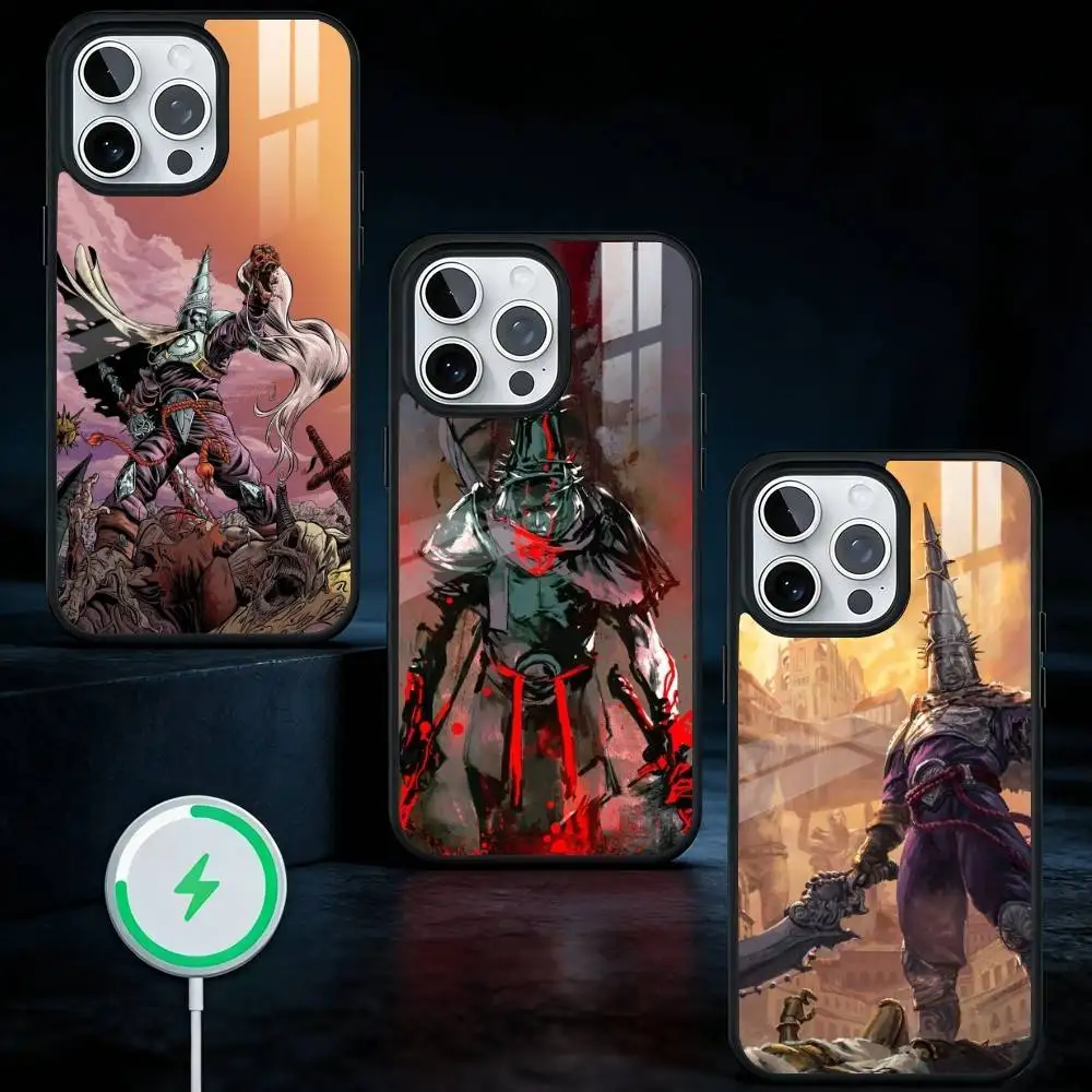

B-Blasphemous Game Phone Case For iPhone17,16,15,14,13 Plus,Pro Max Magnetic For Magsafe Wireless Charging