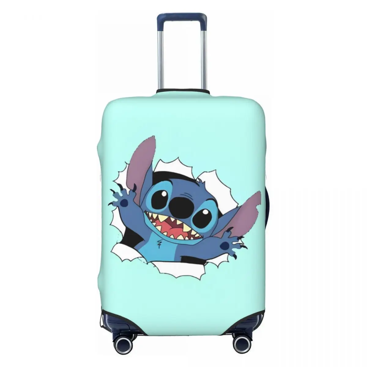 MINISO Stitch Suitcase Cover Travel Protector Flight Fun Luggage Supplies Graphic Printing