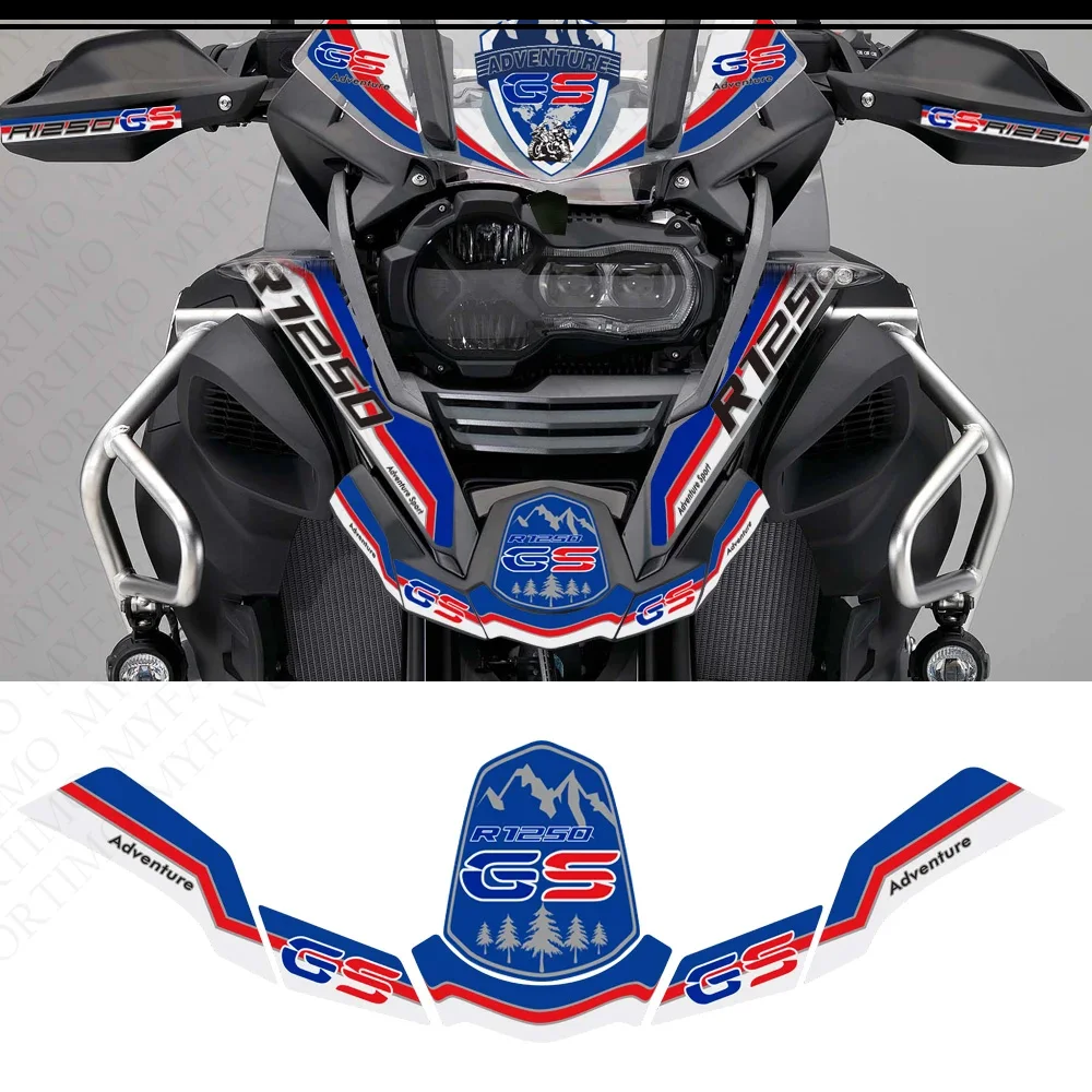 

For BMW R1250GS R 1250 GS GSA Adventure Motorcycle Tank Pad Side Panel Front Nose Fairing Fender Windshield Handguard Stickers