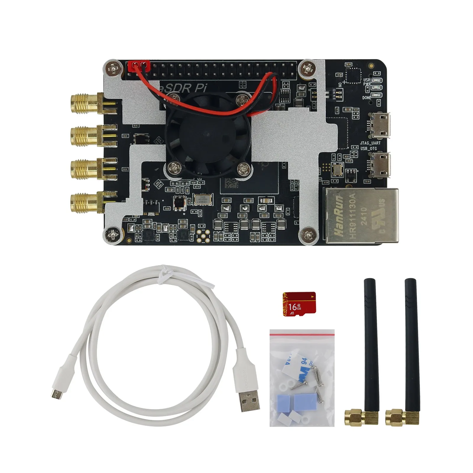 

EagleSDR Pi XC7Z020 + AD9361 SDR Макетная плата Аксессуар для радиолюбителей, совместимый с PlutoSDR