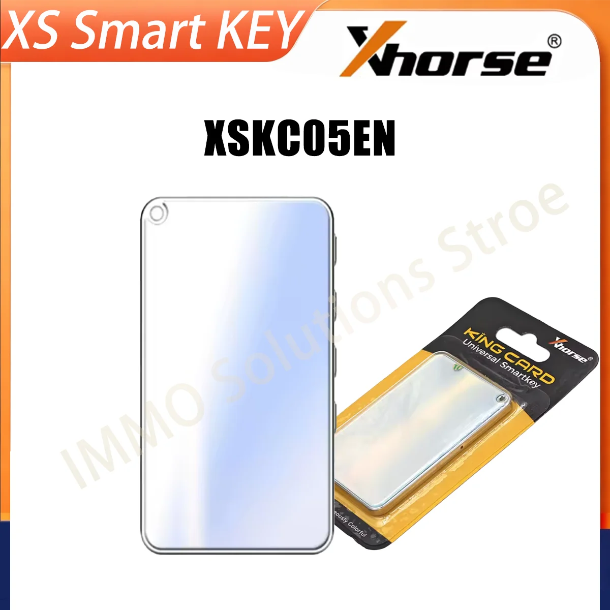 Xhorse King Card Smart Key 4 Buttons XSKC05EN Sky Blue Color