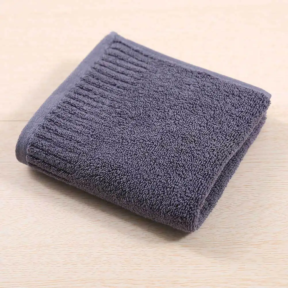 

4pcs Pure Cotton Face Towel Thickened Washcloth Solid Color Bathroom Towel Set High Absorption For Kitchen Washroom Use