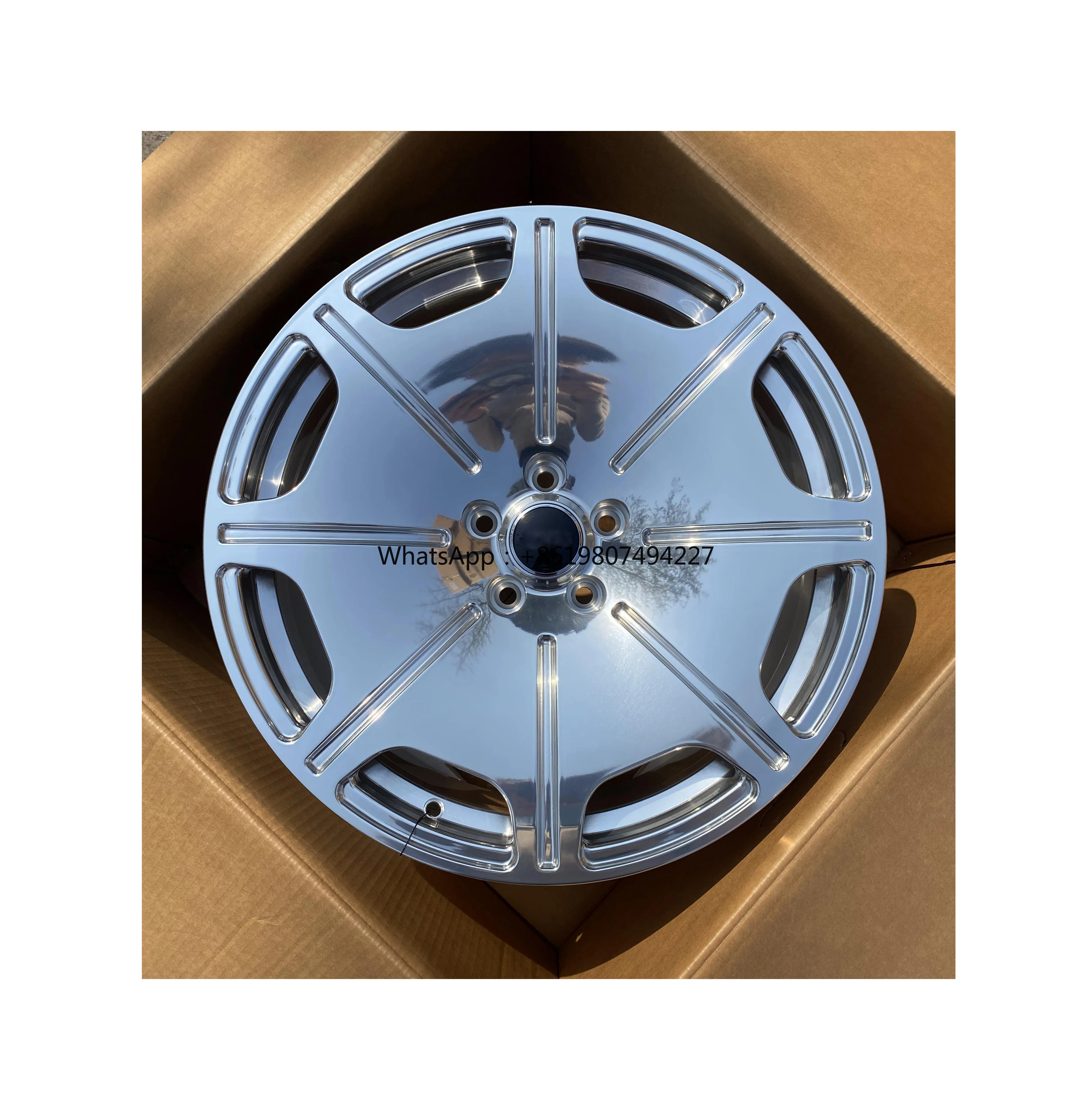 

Aluminium Alloy Forged Wheels Polished Finish in Stock 8.5JX19 5*112 for A6L A7L A8L