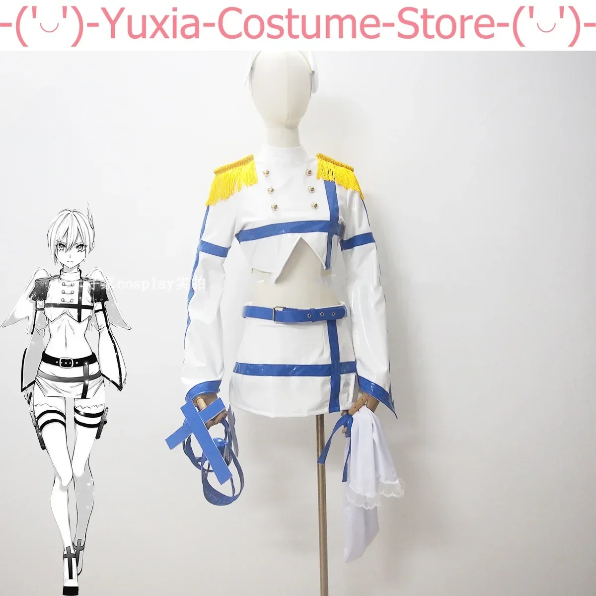 2.5 Dimensional Temptation Amano,tachibana Meihuali,elu Blue Dress Cosplay Costume Cos Game Anime Party Uniform Hallowen