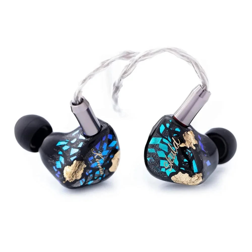 

Kinera SKULD 5BA Knowles+2BA Kinera custom driver in ear high fidelity wired earphones with detachable 2pin Balanced 4.4mm Cable