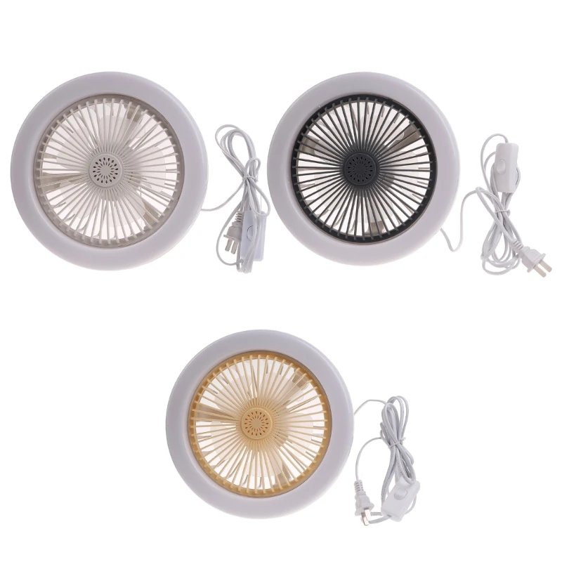 

Chandelier Fan Brightness Speed Adjustment AC85-265V LED Fan with Remote US Plug