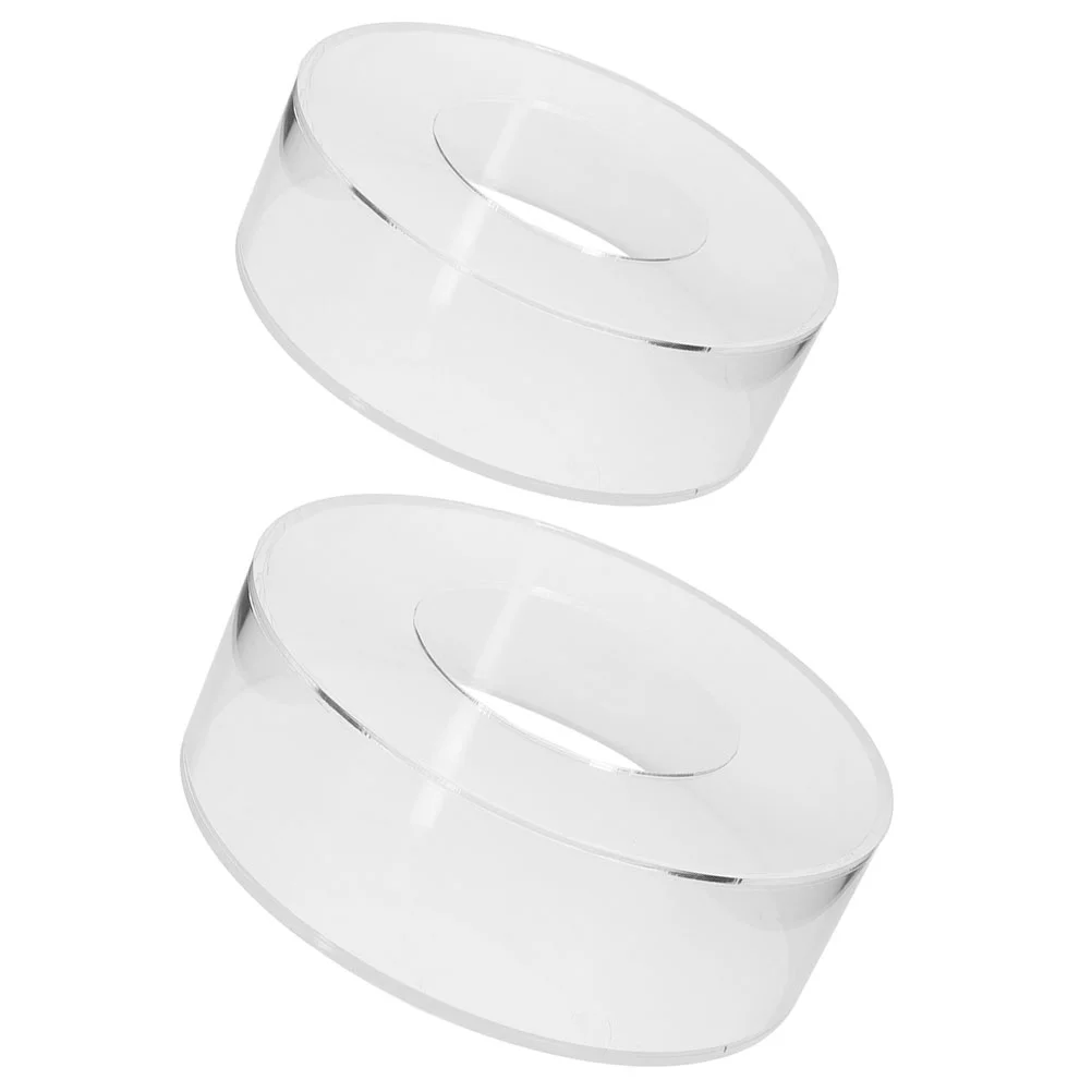 2 pçs base para pastel bolo suporte pastelaria redonda display buffet risers stands para alimentos