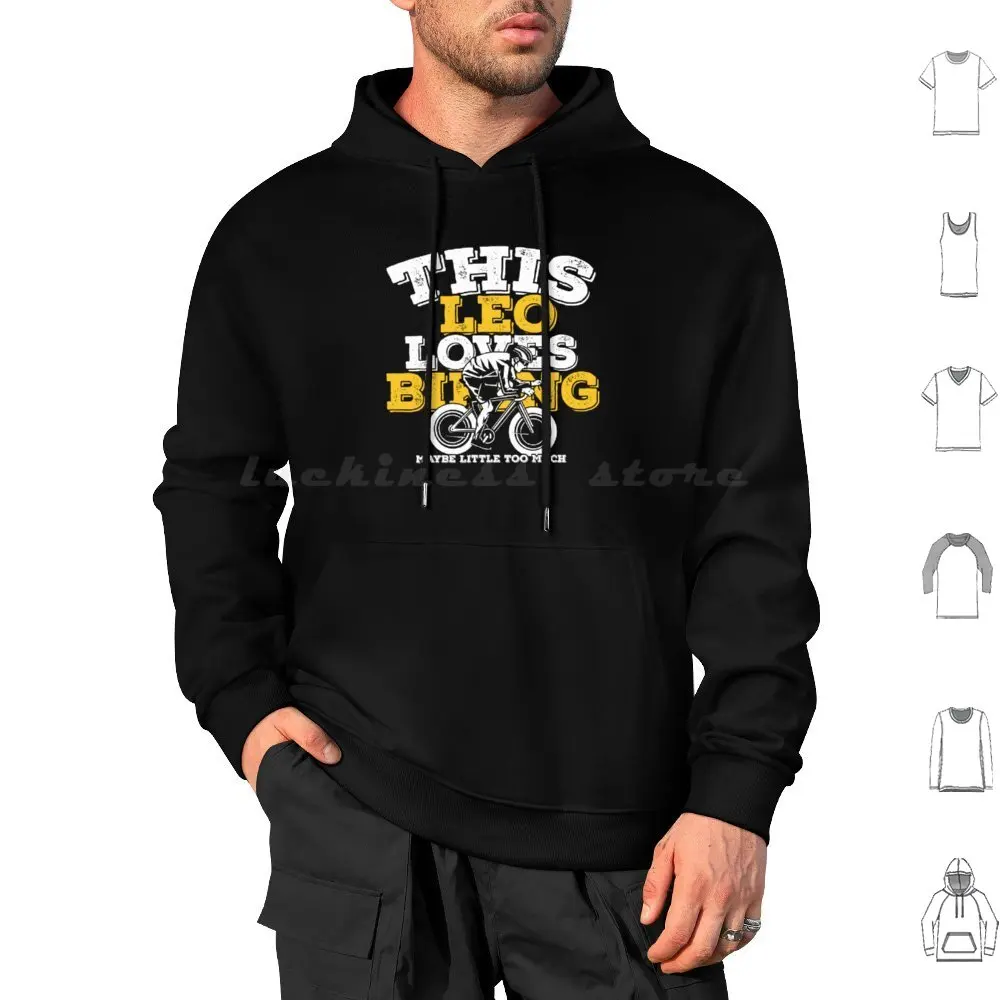 Horoscope Zodiac Sign Leo Loves Biking Hoodie cotton Long Sleeve Leo Horoscope Zodiac Sign Birth Sign Your Sign Whats Your