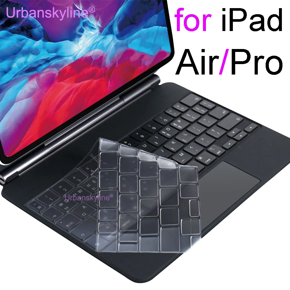 

Keyboard Cover for iPad Pro 12.9 Pro 11 Magic Keyboard 10.5 Air 5 4 3 7 8 9 10 Smart Case Folio Silicone Protector Skin TPU EU