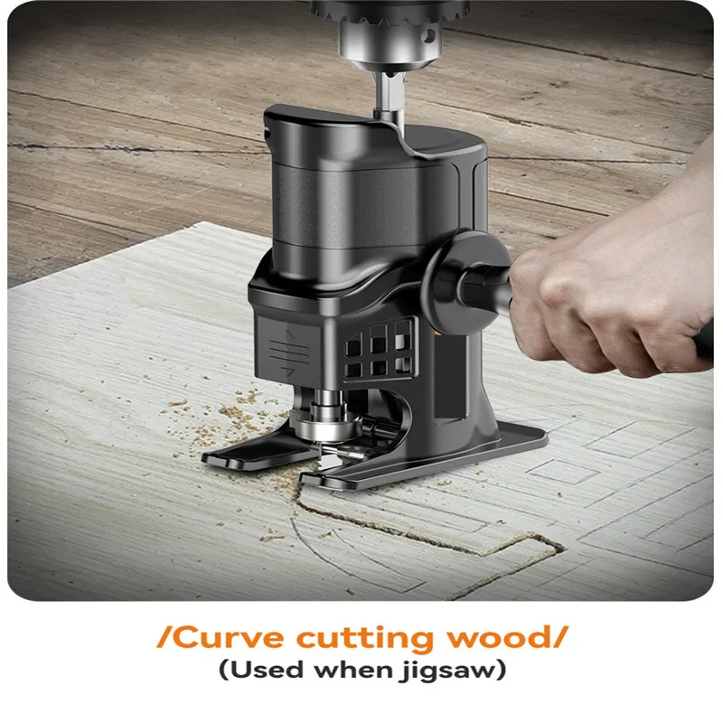 Portable reciprocating saw adapter, electric drill to chain saw selection, household electric saw for cutting tools such as wood