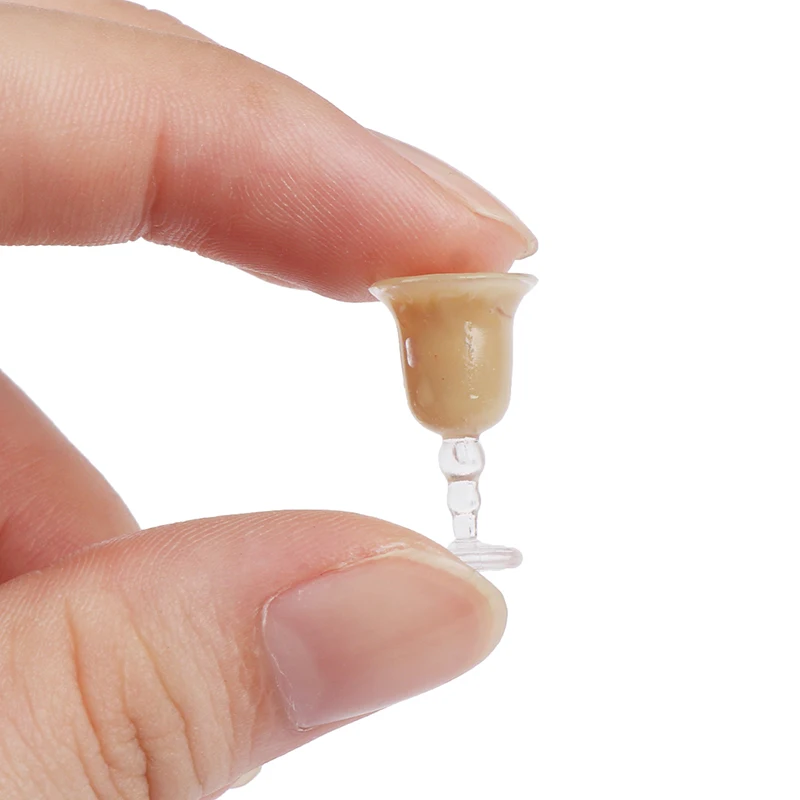 Zestaw miniaturowych butelek wina do domku dla lalek 1/12 z kubkiem Symulacja napojów Model Zabawki