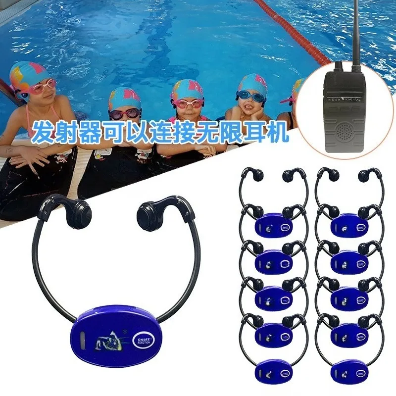 Bone conduction wireless swimming headset underwater teaching and training exercise
