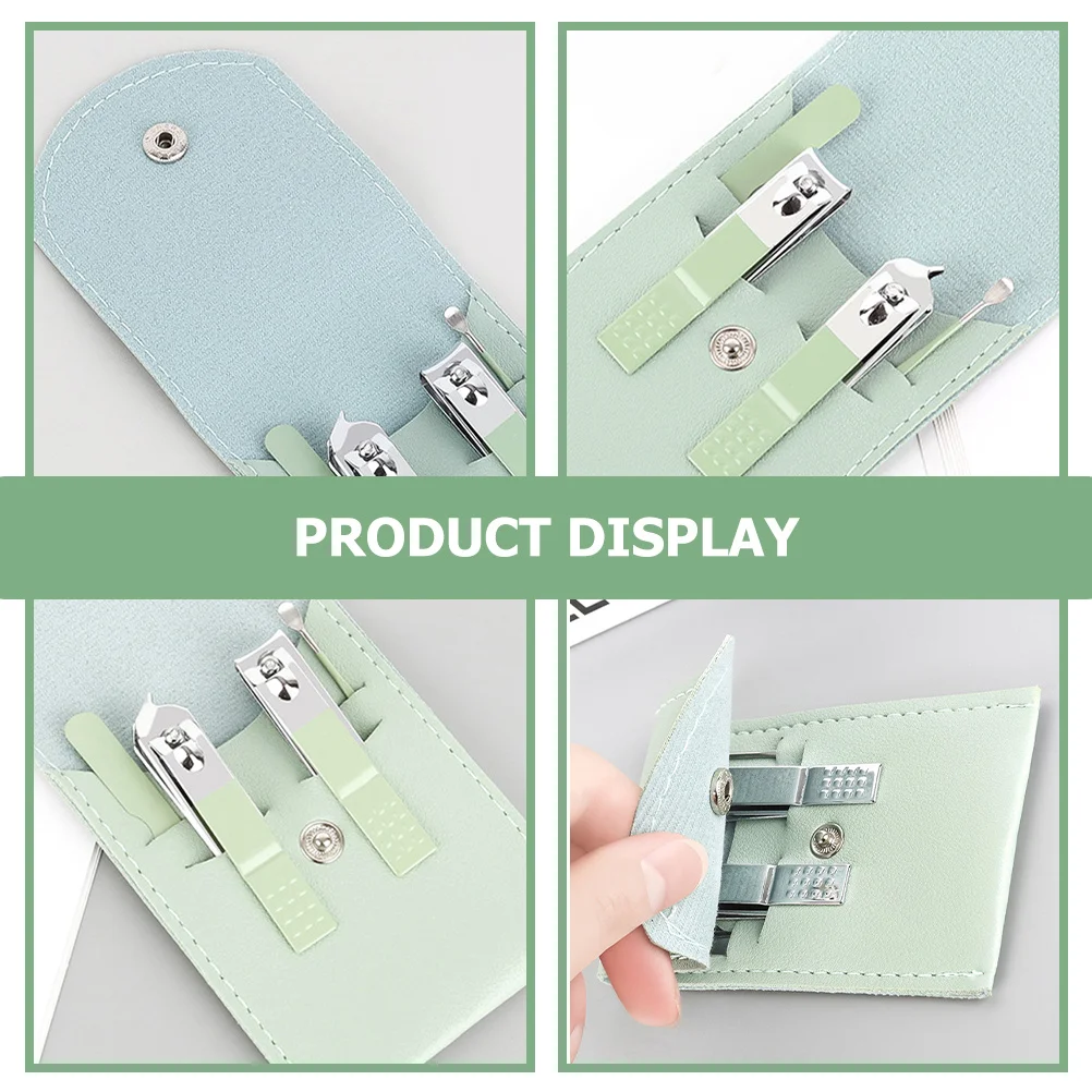 

3Set Manicure Set Nail Clipper Kit High-Class Carbon Steel Nail Care Tools Portable for Home Travel Pedicure Beauty Grooming