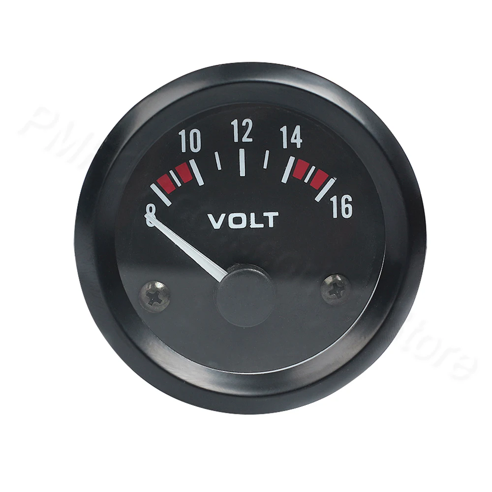 Fahrzeug Meter 12V Automobil Auto Gauge 2 "52mm Wasser Temp Öl Temp Ölpresse Kraftstoff Volt Öl presse kg Amperemeter Gauge Schwarz Shell
