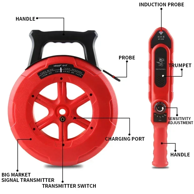 Zhouce pip detector de bloqueio de tubulação de ferro NF-5120/5130 ferramenta de diagnóstico scanner tubulação bloqueio entupimento encanadores instrumento