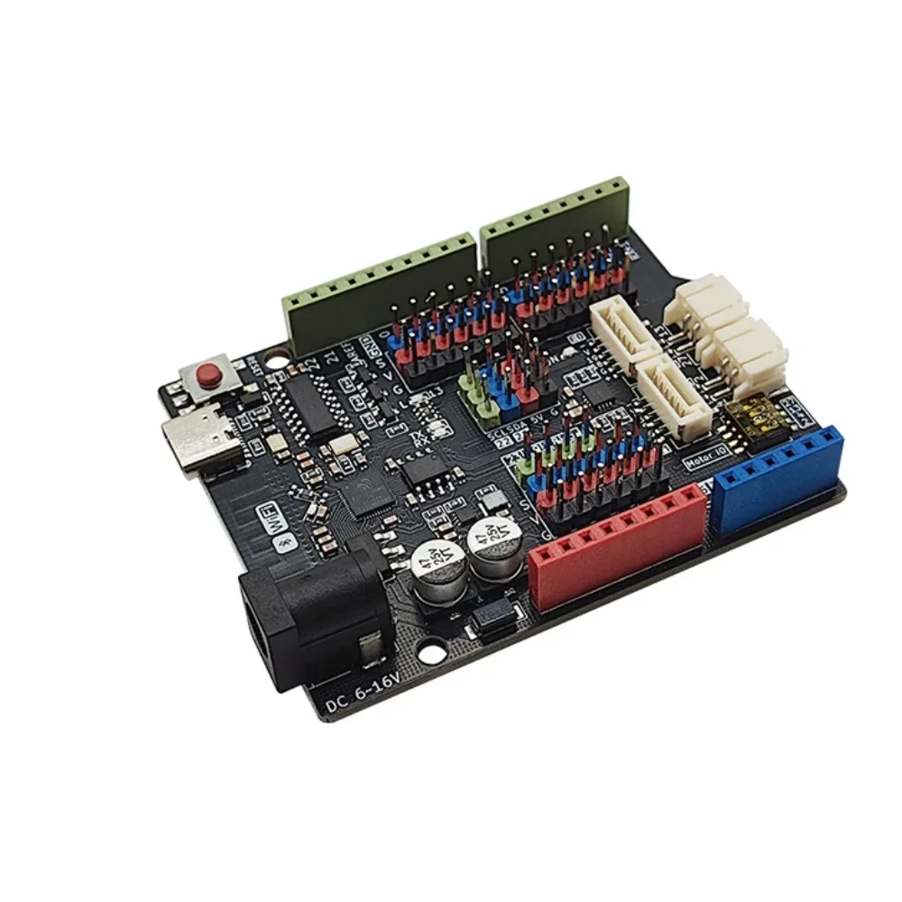 ESP32‑Uno Development Board Uno‑Sized Compatible Onboard 2×DC + 4×Encoder Motor Driver ESP32‑D0WD‑V3 Dual‑Core Wi‑Fi+Bluetooth