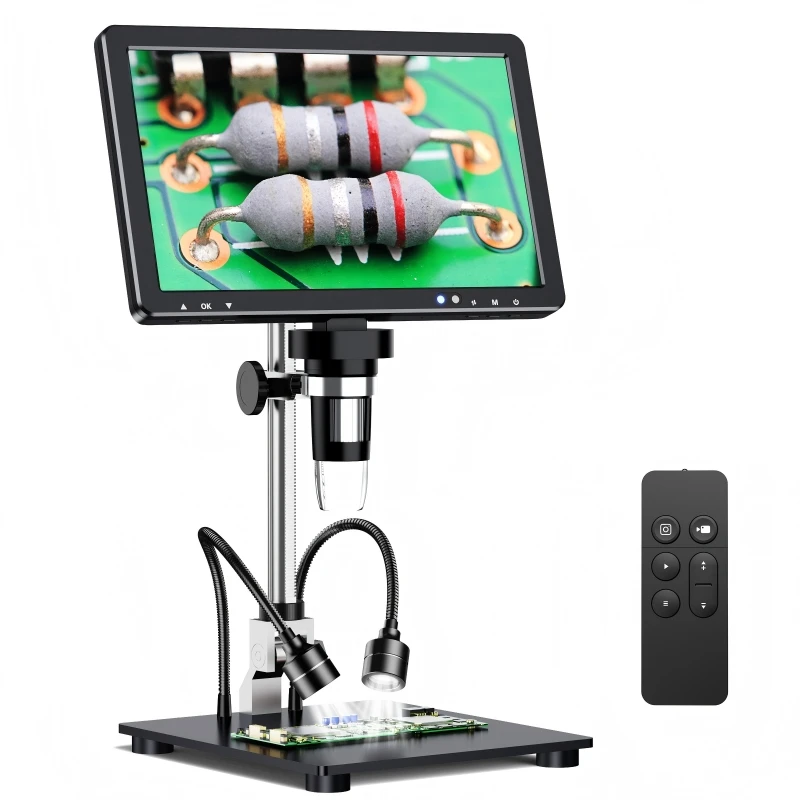 

1080P Electron Digital Microscope For Mobile Repair DM12 Trichoscopy Camera With 10.1" IPS LCD Screen ABS