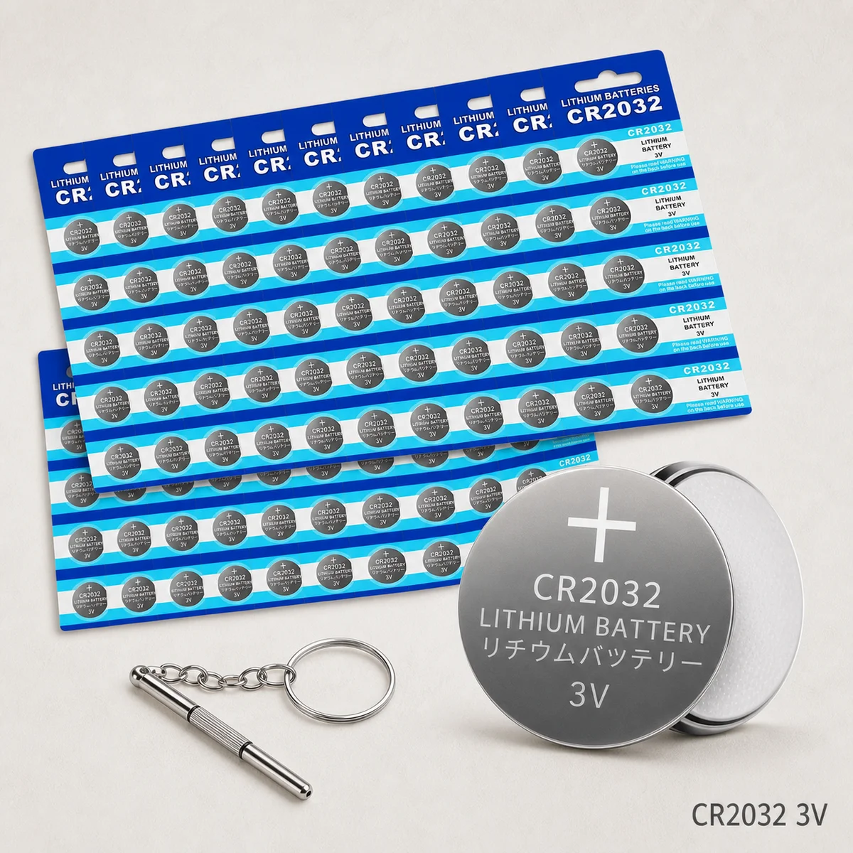 Lithium Coin Cell Battery CR2032 3V DL2032 Button Batteries 100-500PCS for Key Fob Remote Watch Long Lasting Power