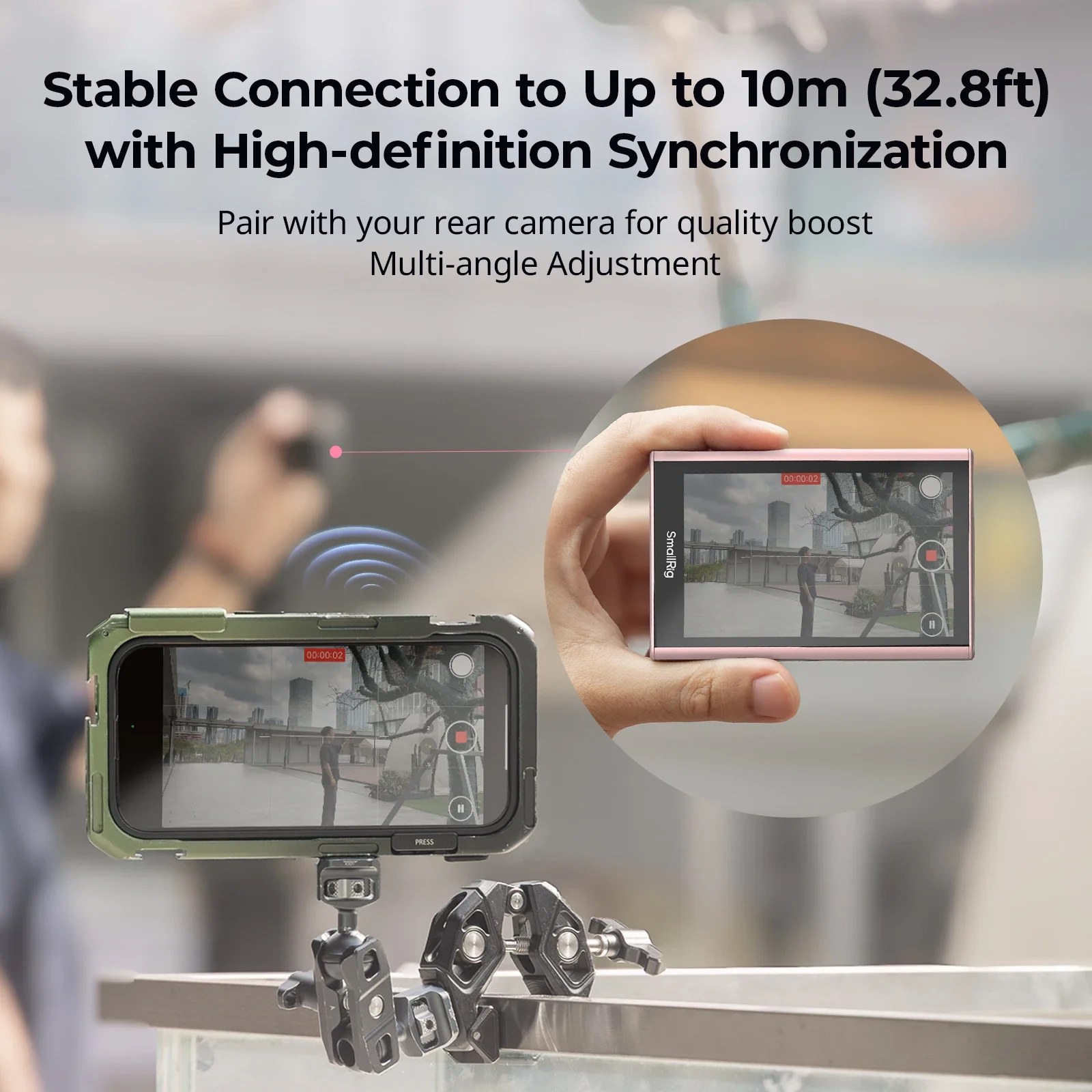 smallrig-5746-phone-vlog-selfie-monitor-screen-wireless-remote-sync-rear-camera-for-iphone-live-stream-self-shooting-accessory