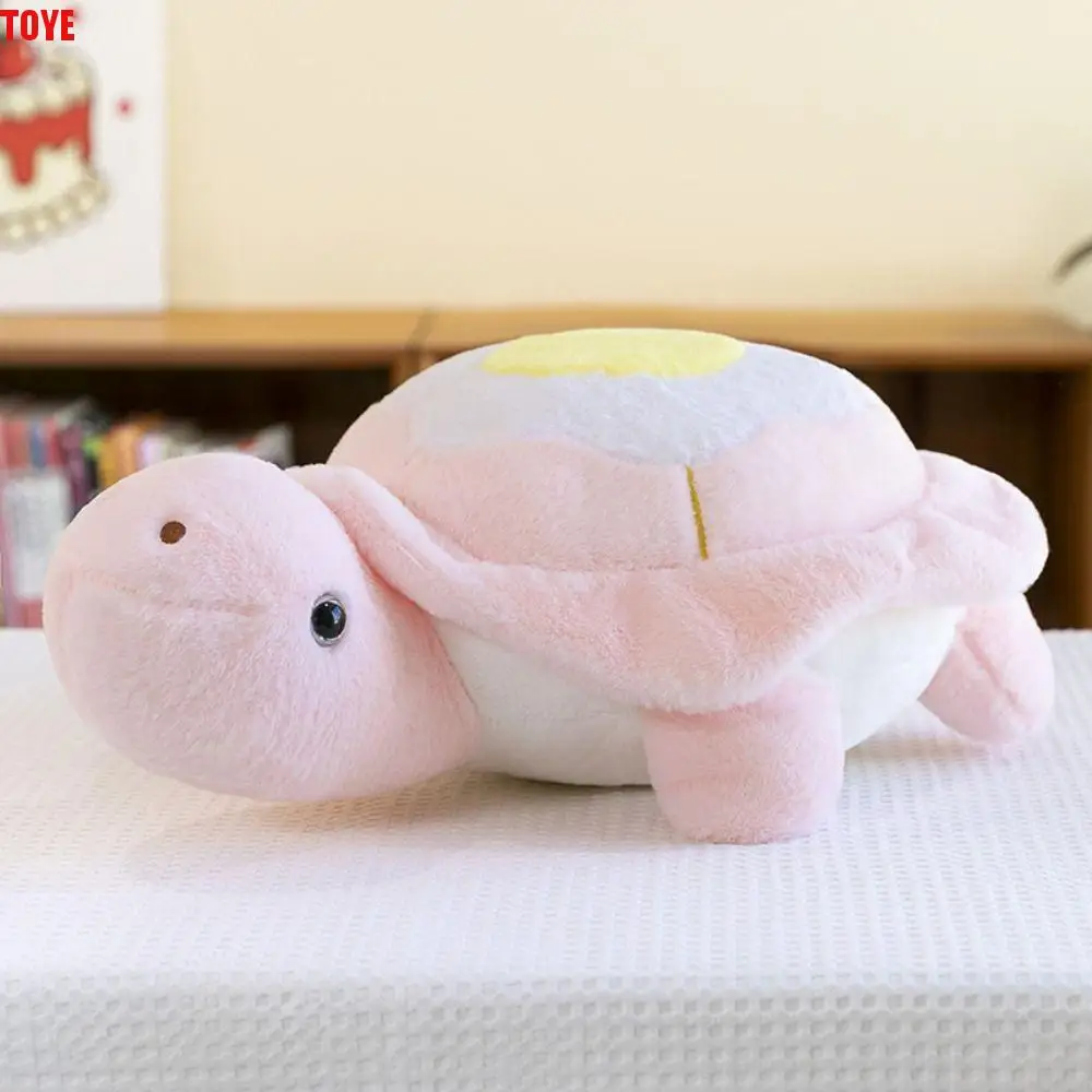 

Fluffy Poached egg Tortoise Plush Toys Collection Cartoon Turtle Stuffed Doll Cute Soft Turtle Animal Doll