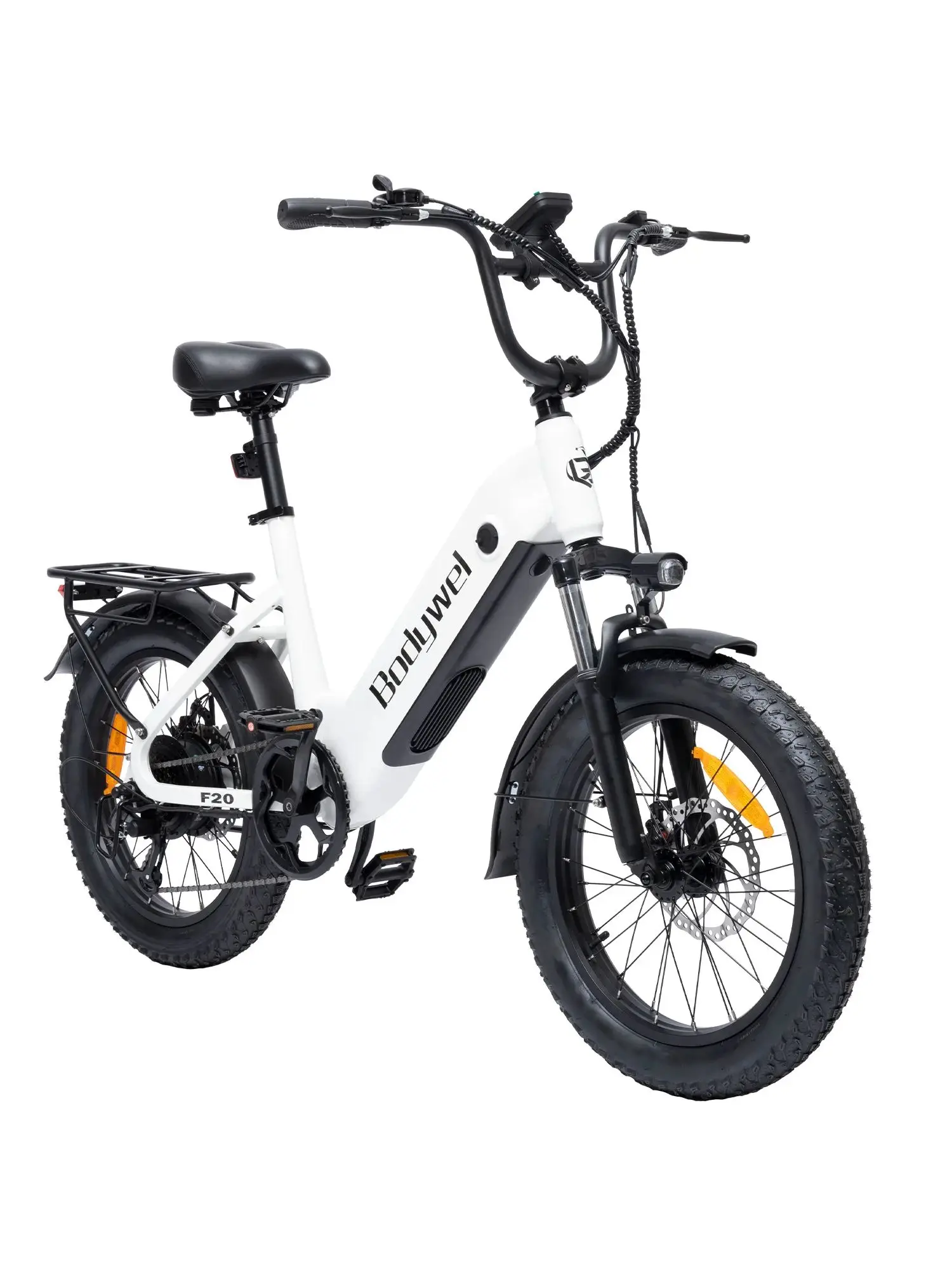 AliExpress bodywel Bodywel F20 Adult Electric Bicycle 500W motor city ebike 48V13.5AH E-bike 20 Inch Fat Tire E-Mountain Bike