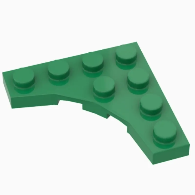 10pcs 35044 4x4 Small Particle Building Blocks with Curved Cut, DIY Accessories and Props
