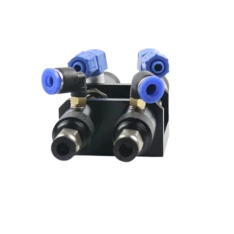 QLH-23AB Double Cylinder Suck-Back Two-Component Dispensing Valve, Pneumatic AB Adhesive Dispensing Valve for Automated Mixing