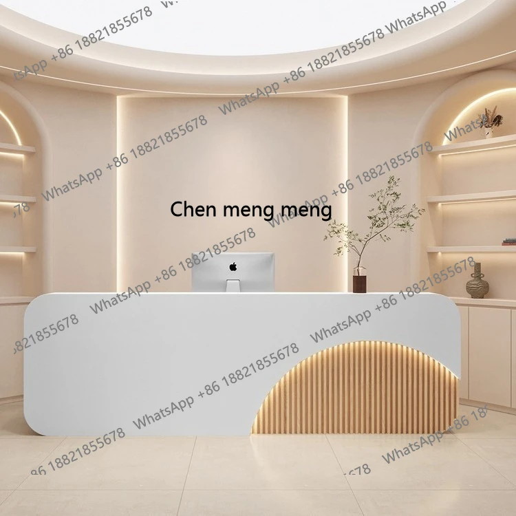 ร้านเสริมสวย X บาร์เรียบง่ายทันสมัย หน้าจอชำระเงิน ศูนย์สุขภาพ โต๊ะประชาสัมพันธ์