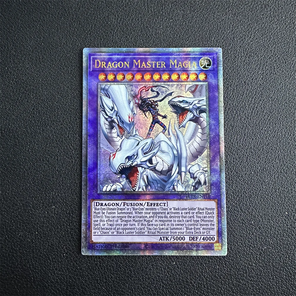 Yu-Gi-Oh OCG/TCG  25TH / Dragon Master Magia(BLTR-EN118) Kids Collectible Gift English Card Toys （Not Original）