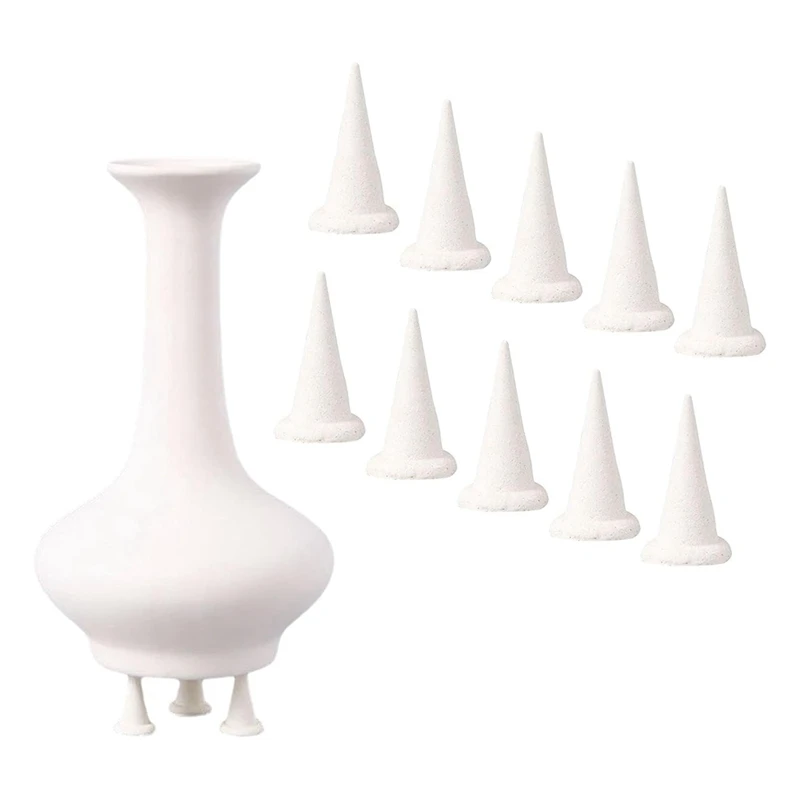 10Pcs Ceramic Refractory Support Nails Nails, Portable Aluminum Oxide Clay Firing Support Nails