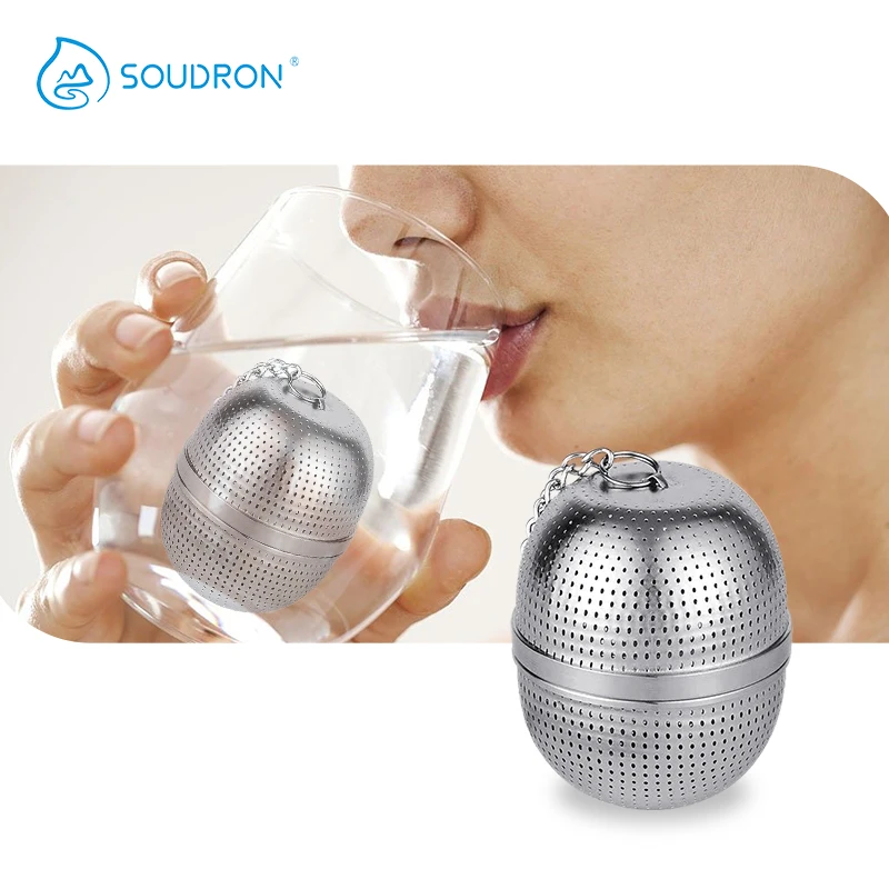 304 الفولاذ المقاوم للصدأ القلوية تصفية كرة الماء قابلة لإعادة الاستخدام مرشح شبكي المنزلية الكهربائية الحجر القلوية تصفية المياه