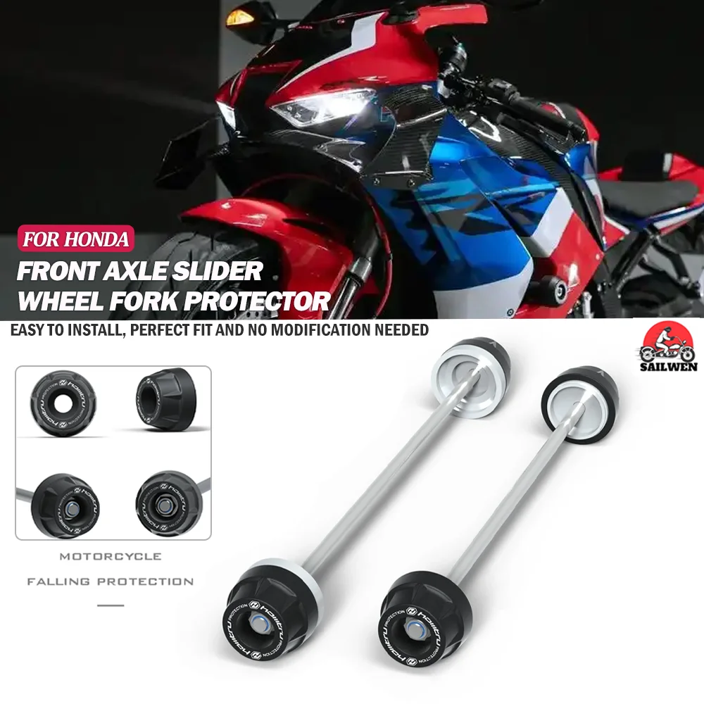 

new For HONDA CBR1000RR CBR1000RR SP / CBR1000RR-R CBR1000RR-R SP 2017-2025 Front Rear wheel Spindle Crash Protection