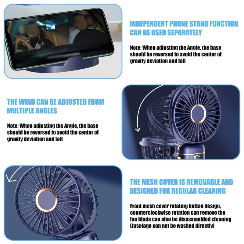 Ventilador ligero, ventilador refrigeración portátil fácil usar, adecuado para oficina libre