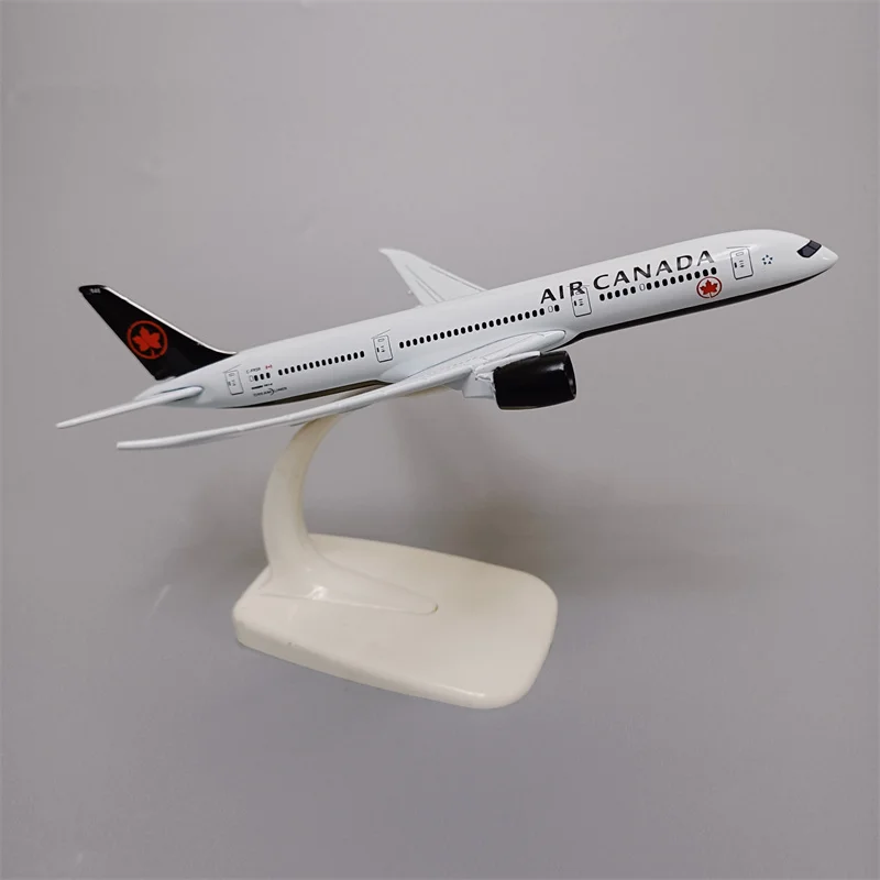 Avión de aleación de Metal, modelo de avión de 16cm de Air Canadá, Airways Boeing 787, B787, escala 1/400, fundido a presión