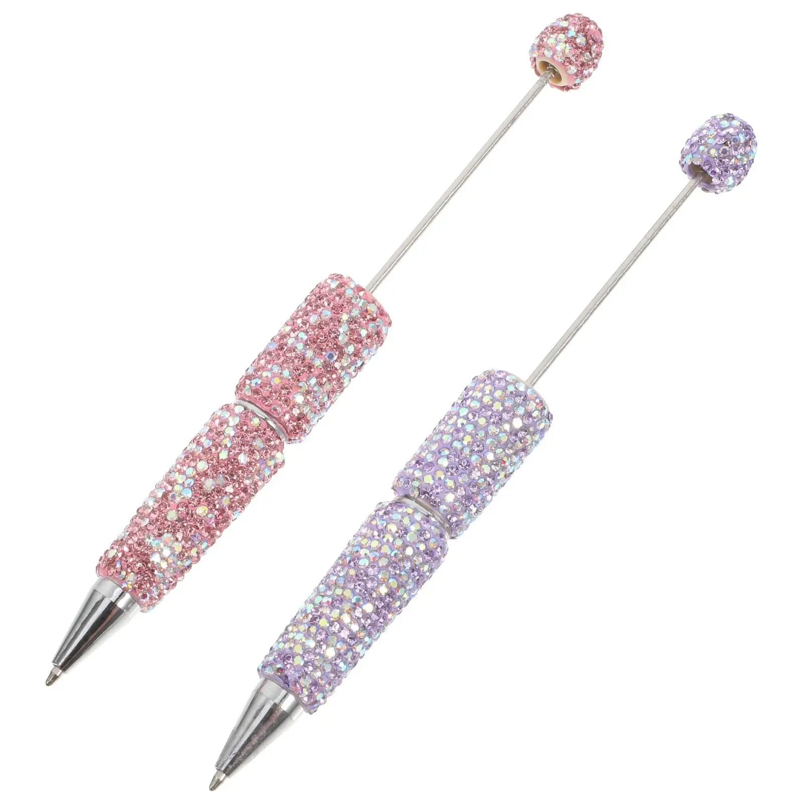 2 Pcs Diamond Ballpoint Pen Astronaut Beaded Pens Beadable Pencils Kits for Beads