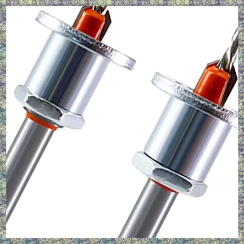 

WON 2 Pack 8Mm Metal Countersink Part With Depth Stop For Woodworking, Plastic, Drilling