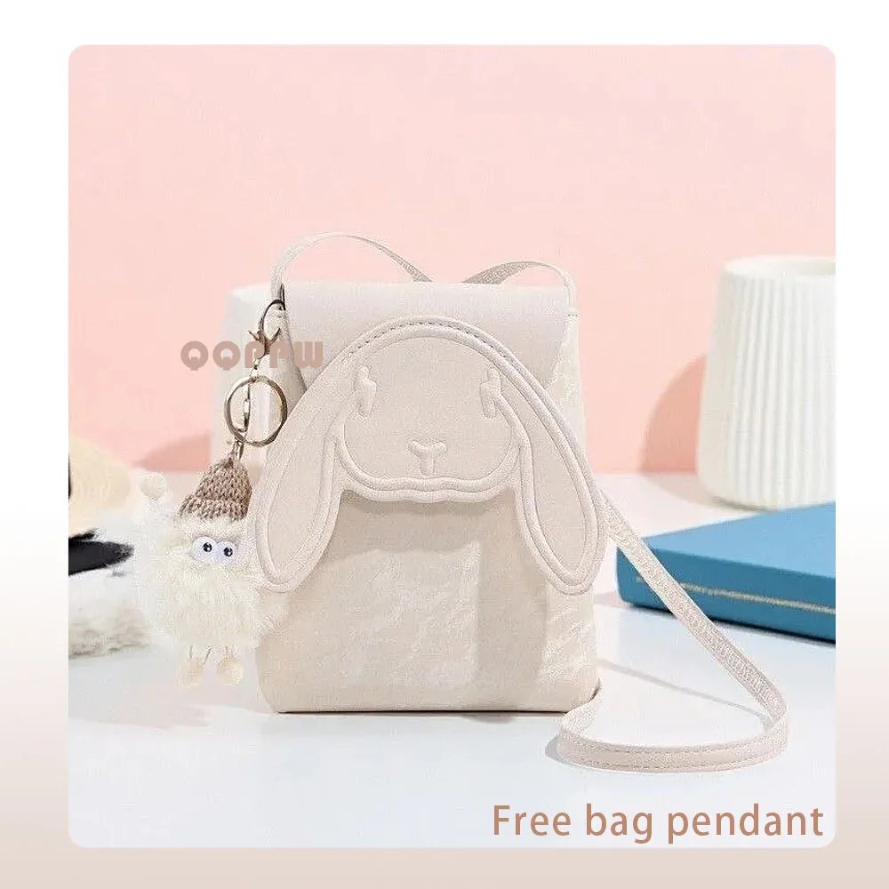 

Quality Women Handbag Leisure Tote for Ladies Genuine Cow Leather Women Crossbody Bag Sweet and Cute Rabbit Shape