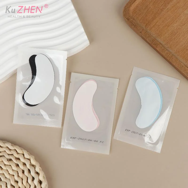 50 Pairs Isolate UV Hydrogel Eyelash Patches Black Lash Gel Pads For Eyelash Extension UV Rays Paper Stickers Wraps Makeup Tools