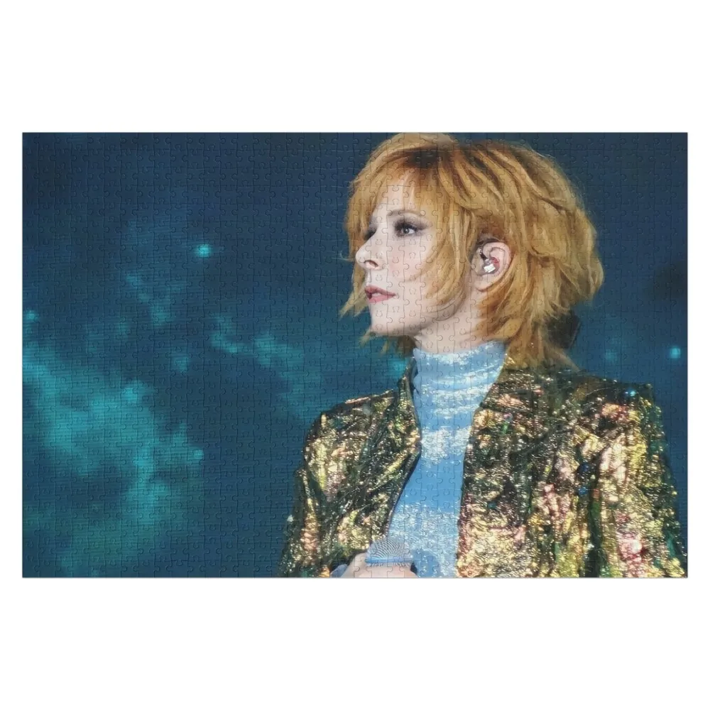 

Mylene Farmer Nevermore concert June 2023 Jigsaw Puzzle Personalized Name Wooden Adults Custom Kids Toy Custom Wood Puzzle