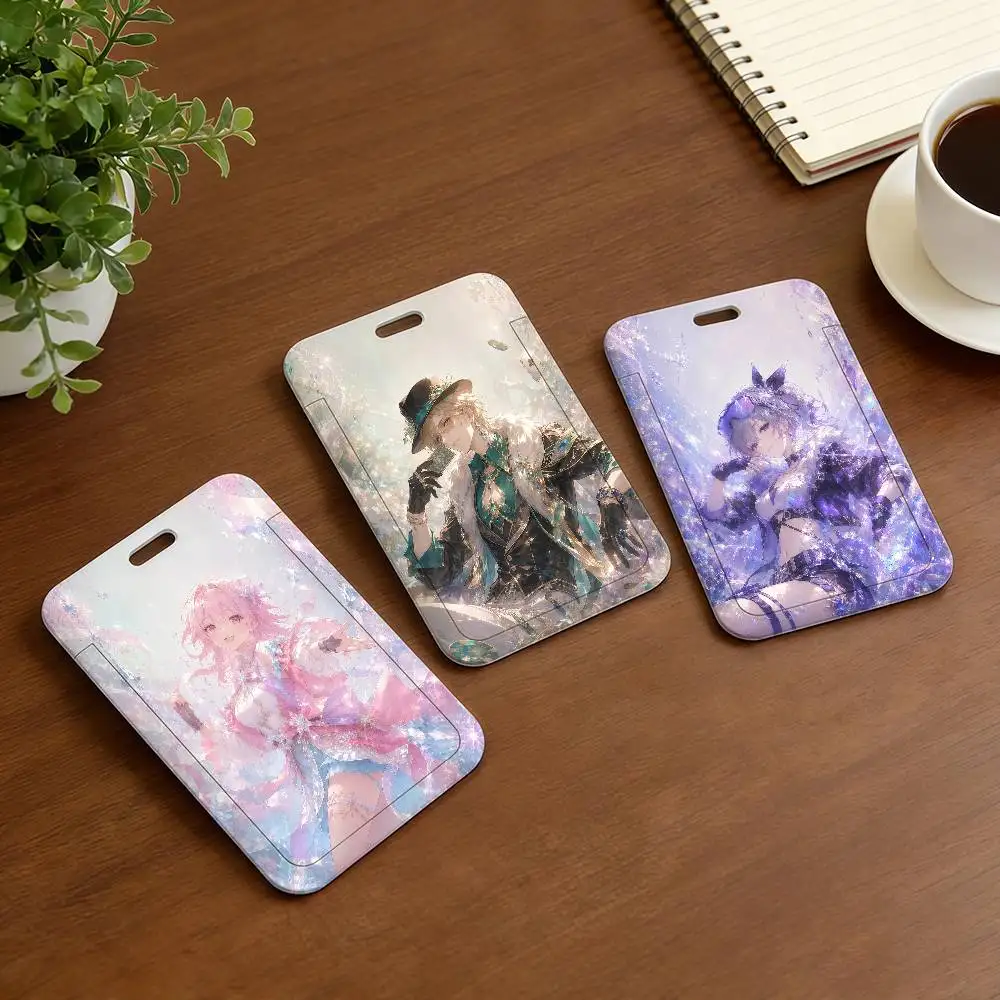 Game Honkai Star Rail Creative card holder for students and buses unisex