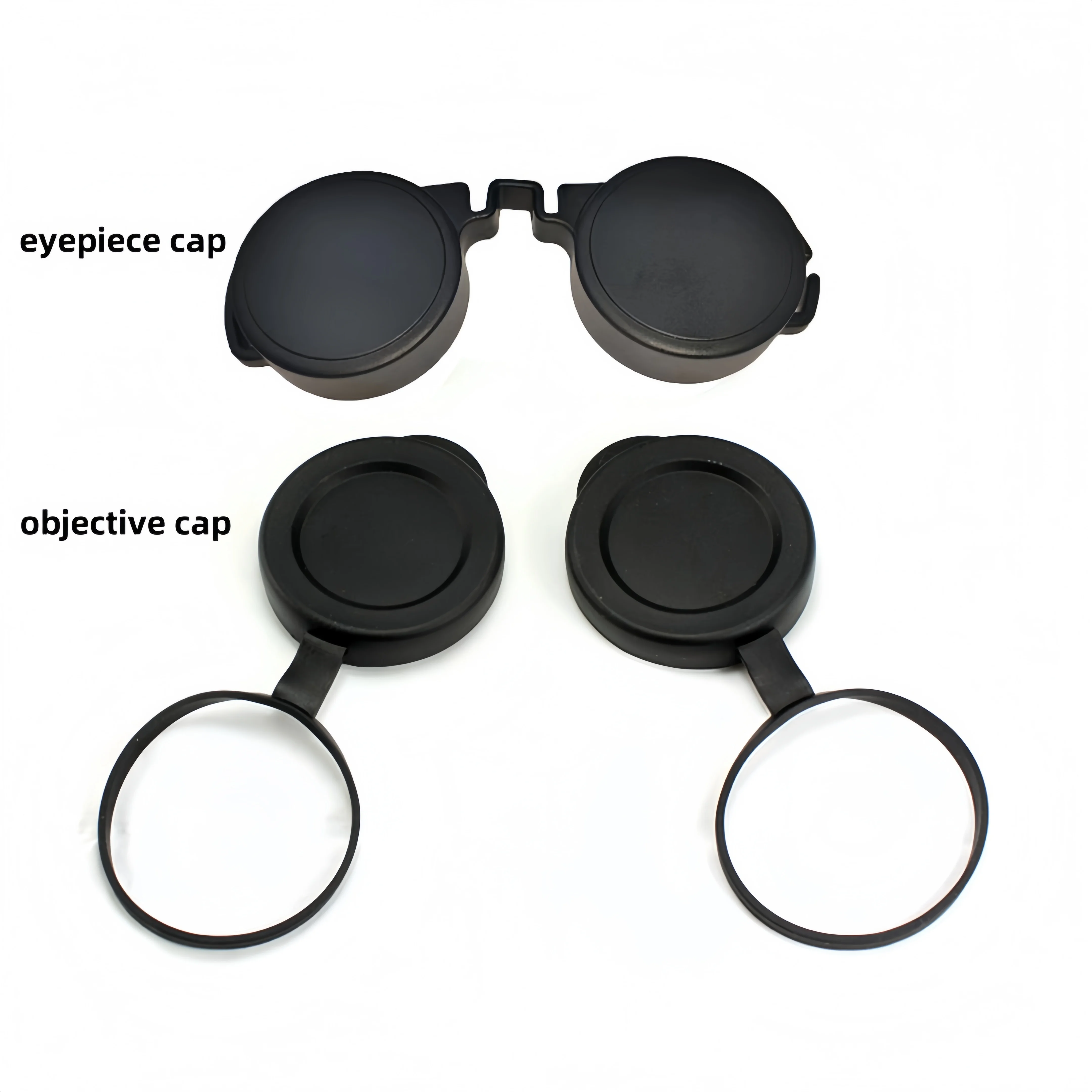 Couvercle d'oculaire couvercle d'objectif accessoires de télescope Tube droit solide et Durable 10x42 couvercle d'objectif en caoutchouc pour la Protection