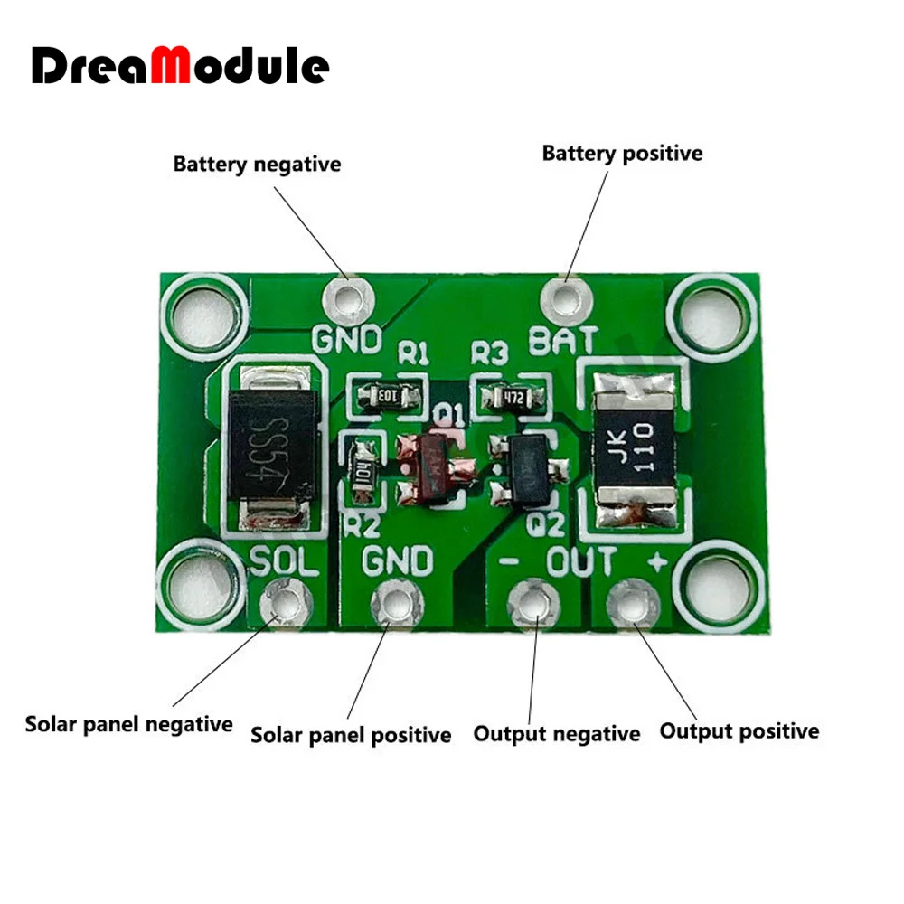 1-10 pz pannello solare caricabatteria scheda controllo della luce solare prato lampada circuito scheda di controllo LED lampada interruttore modulo