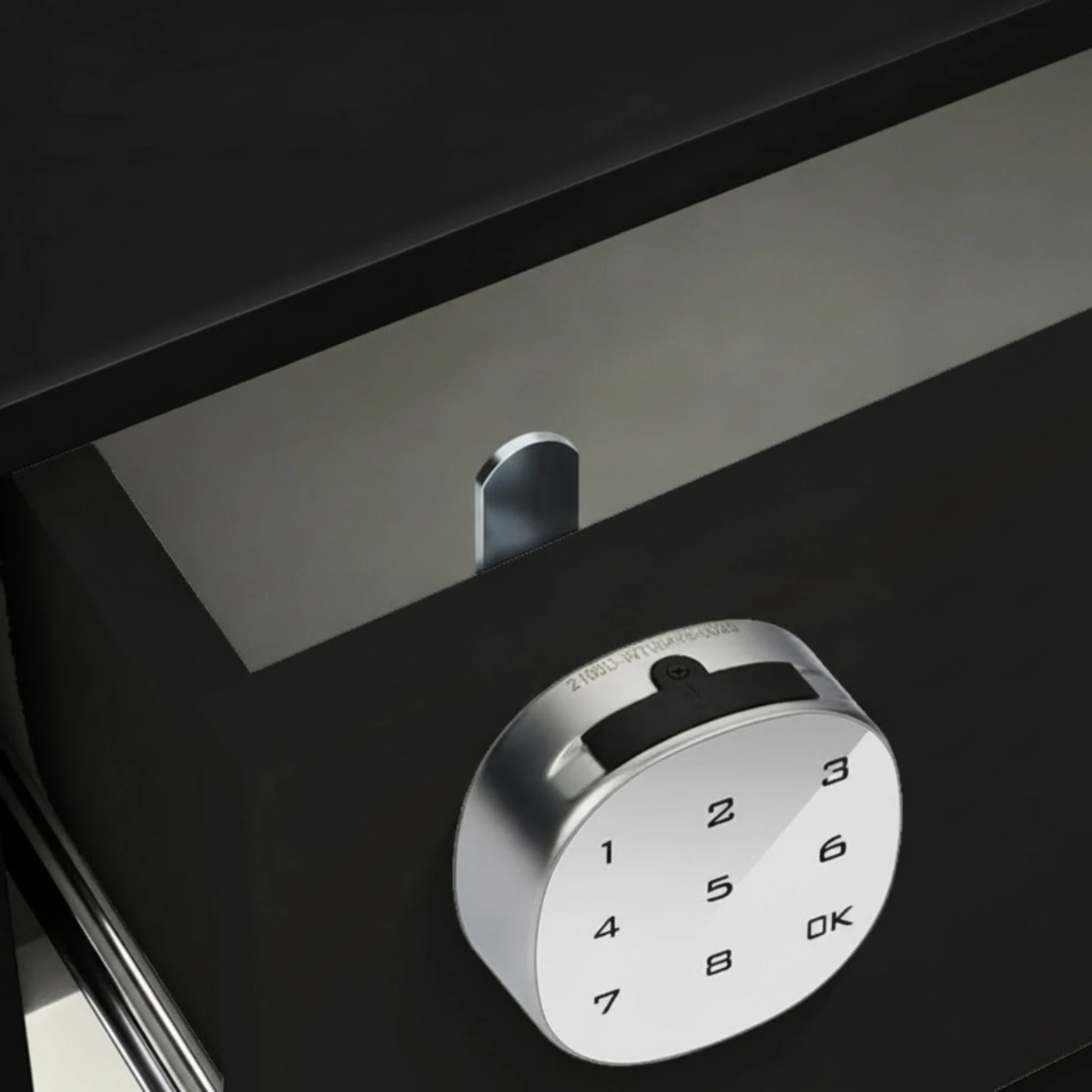 Digital Cabinet Lock Power Memory Keypad Cabinet Lock Home Security Silver Toned Master Code Support for Furniture