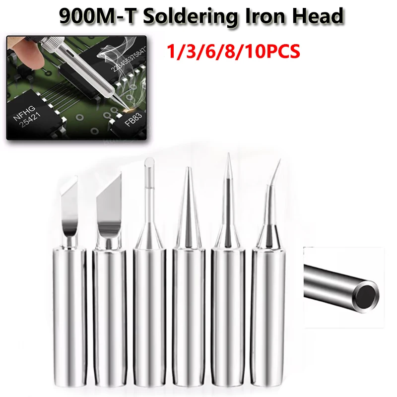 NEW  Soldering Iron Tips  900M-T Series K/SK/B/I/IS/1C/2C/3C/4C/2.4D/3.2D Lead-Free Welding Head BGA Soldering Tool Accessories