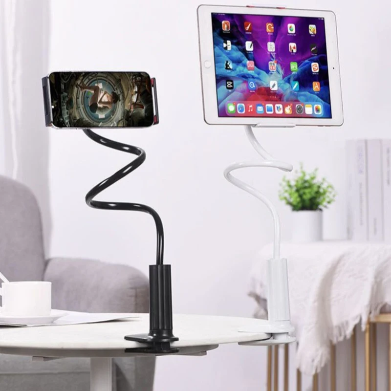 Universal Tablet Holder For Bed With 70cm Plastic 360° Rotating Bed Tablet Mount Stand For 4~11 Inch Phone Pad