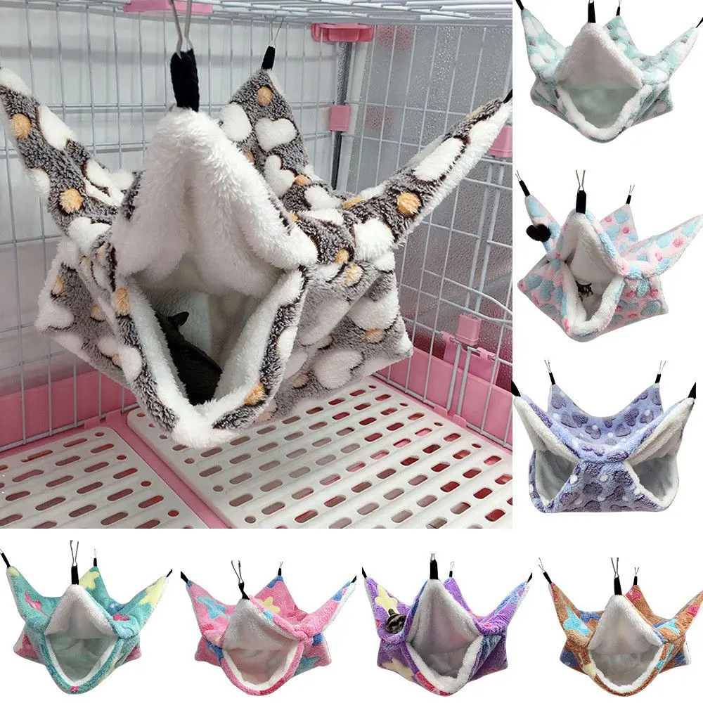 Fashion Hanging  Squirrel Beds Pet Hammock Hamster Cage Pet Sleeping Bag