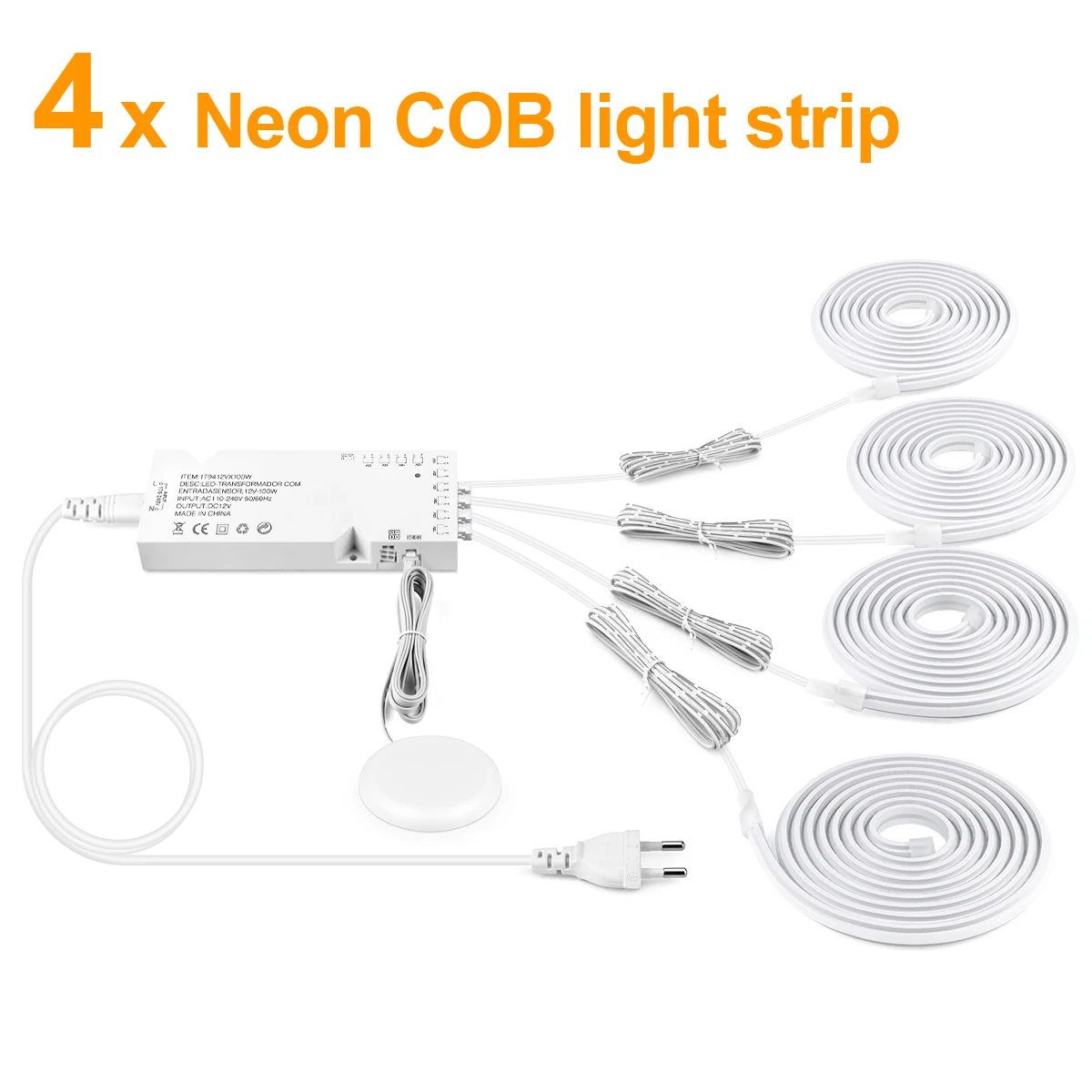 4 PCS COB Neon Tape